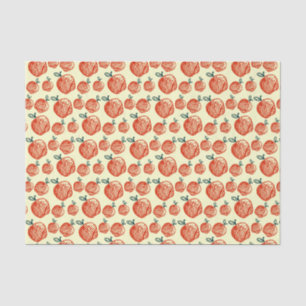 Papier Mousseline Apple rouge gribouillent le motif