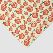 Papier Mousseline Apple rouge gribouillent le motif (Détail)