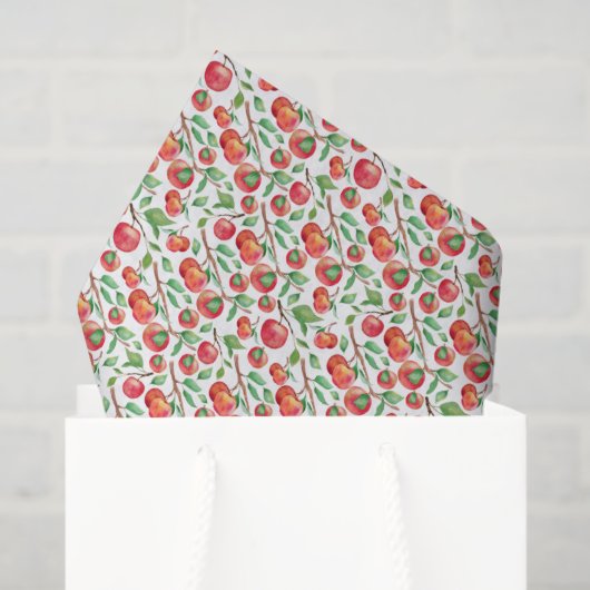 Papier Mousseline Apples Tissue Paper (Sac cadeau)