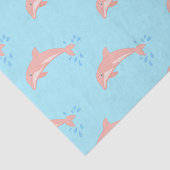 Papier Mousseline Apprend le dauphin rose (Détail)