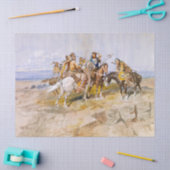 Papier Mousseline Approche des hommes blancs par C. M. Russell (Artisanat)