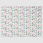 Papier Mousseline Après Bébé Polar Bear & Arctic Fox Skiing (Recto)