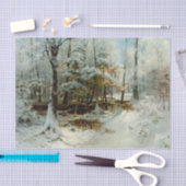 Papier Mousseline Après-midi D'Hiver Tranquille, Découpage (Artisanat)