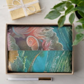 Papier Mousseline Après-midi Reef Stingray, Design 2 (Cadeau)