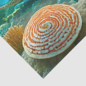 Papier Mousseline Après-midi Reef Stingray, Design 2 (Détail)