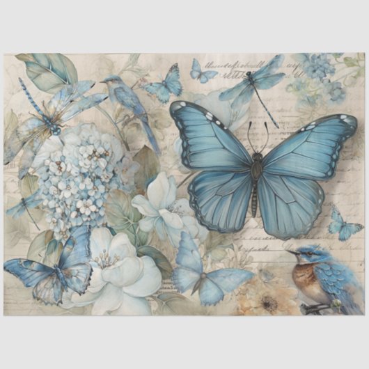 Papier Mousseline April blues (Recto)