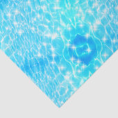 Papier Mousseline Aqua bleu eau ondule textures eau cool moderne (Détail)