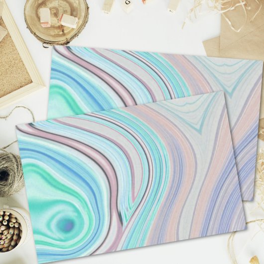 Papier Mousseline aqua bleu menthe vert lilas violet pastel arc-en-c