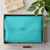 Papier Mousseline Aqua Blue (Cadeau)
