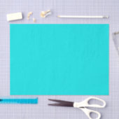 Papier Mousseline Aqua Blue (Artisanat)