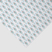 Papier Mousseline Aqua Blue Nutcracker Jouet Soldier Aquarelle Impri (Détail)