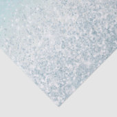 Papier Mousseline Aqua Blue Ombre Glitzy Sparkle Parties scintillant (Détail)