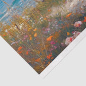 Papier Mousseline Aqua Blue Seaside Gypsy Caravan Découpage (Détail)