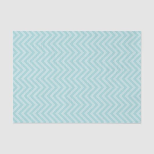 Papier Mousseline Aqua Chevron (Recto)