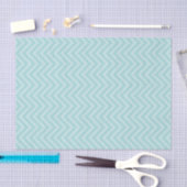 Papier Mousseline Aqua Chevron (Artisanat)