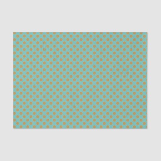 Papier Mousseline Aqua et Gold (Recto)