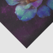 Papier Mousseline Aqua N Rose jaune avec Violet (Détail)