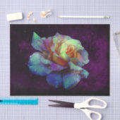 Papier Mousseline Aqua N Rose jaune avec Violet (Artisanat)