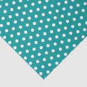 Papier Mousseline Aqua Pois (Détail)