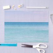 Papier Mousseline Aqua Turquoise Lavender Ocean Waves Plage tropical (Artisanat)