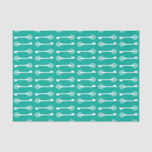 Papier Mousseline Aqua Victorian Keys