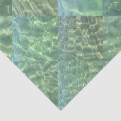 Papier Mousseline Aquamarin Aqua Aqua Aqua Water Patchwork (Détail)