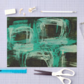 Papier Mousseline Aquamarine Windows I (Artisanat)