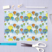 Papier Mousseline Aquarelle à air chaud ciel nuageux (Artisanat)