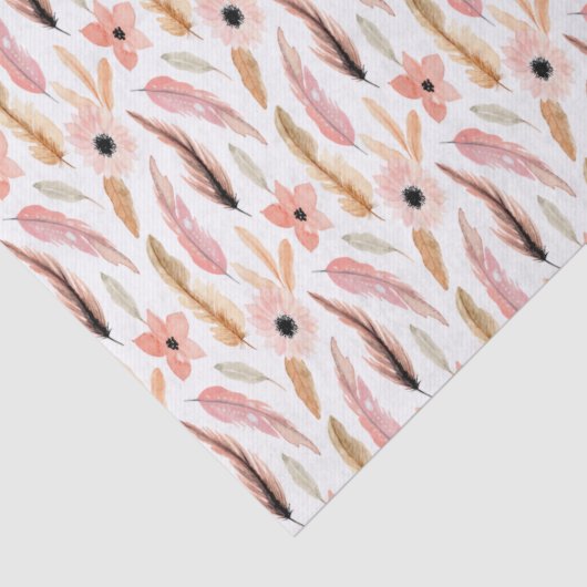 Papier Mousseline Aquarelle Abstraite Fille rose (Détail)