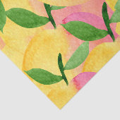 Papier Mousseline Aquarelle Abstraite Peach Fruit (Détail)
