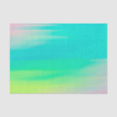 Papier Mousseline Aquarelle Abstraite turquoise (Recto)