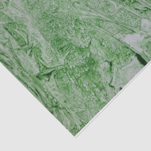 Papier Mousseline Aquarelle Abstraite verte (Détail)