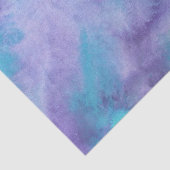 Papier Mousseline Aquarelle Abstraite violet violet violet vert Turq (Détail)