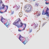 Papier Mousseline Aquarelle Alice de Lewis Carroll au pays des merve (Détail)