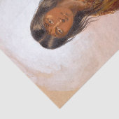 Papier Mousseline Aquarelle amérindienne peinture Chinook Indien (Détail)