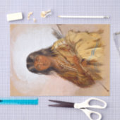 Papier Mousseline Aquarelle amérindienne peinture Chinook Indien (Artisanat)