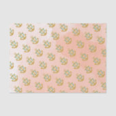 Papier Mousseline Aquarelle Ancre et dorures parsemées Coral (Recto)