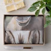 Papier Mousseline Aquarelle âne avec lunettes arc-en-ciel Découpage (Cadeau)