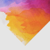 Papier Mousseline Aquarelle arc-en-ciel Abstraite (Détail)