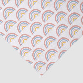 Papier Mousseline Aquarelle arc-en-ciel Boho Chic (Détail)