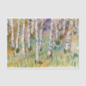 Papier Mousseline Aquarelle Automne Aspen Trees (Recto)