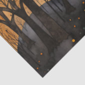 Papier Mousseline Aquarelle Automne Bats Découpage (Détail)