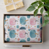 Papier Mousseline Aquarelle Automne Citrouille Motif Automne Découpa (Cadeau)