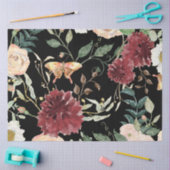 Papier Mousseline Aquarelle Automne papillon floral Automne Découpag (Artisanat)