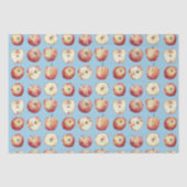 Papier Mousseline Aquarelle aux fruits de pomme (Recto)