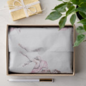 Papier Mousseline Aquarelle Ballerina Series Design 28 Tissu Papier (Cadeau)
