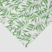 Papier Mousseline Aquarelle Bambou Feuilles Branches Vines Forêt (Détail)