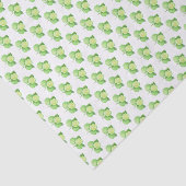 Papier Mousseline Aquarelle Bergamot Citrus Motif (Détail)