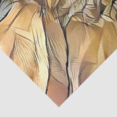 Papier Mousseline Aquarelle Big Sun Sunflower Collection élégante (Détail)