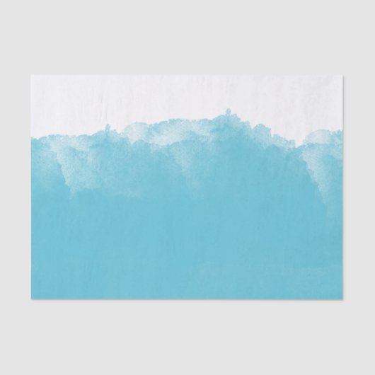 Papier Mousseline Aquarelle blanche Aqua Ombre (Recto)